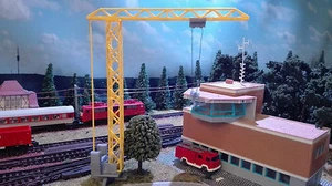 Baukran Gelb Bausatz| Spur N 1:160  mit drehbarem Turm|Turmdrehkran TDK - Bild 1 von 2