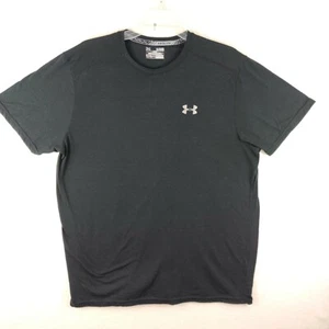 Under Armour Black H Run Athletic Fit Baseball Tee Shirt Size XL - Picture 1 of 8