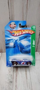 Hot Wheels 2008 Super Treasure Hunt T-Hunt Card 16 Angeli Blu - Protettore - Foto 1 di 4