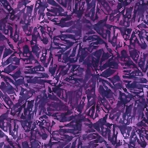 Wilmington Batiks - Mystic Vineyard - Banana Leaf - Purple, Fabric by the Yard - Picture 1 of 6