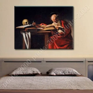 Saint Jerome Writing by Caravaggio | Poster or Wall Sticker Decal | Wall art - Picture 1 of 18