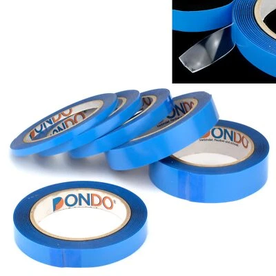 DONDO Doppelseitiges Klebeband Transparent Durchsichtig Wasserfest -35°C bis + 93°C