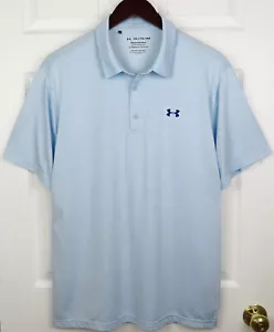 Under Armour Playoff Mens XXL, S/S Blue Golf Polo Shirt - Picture 1 of 9