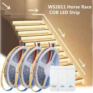 WS2811 Running Water Flowing COB LED Strip Light 24V Horse Race Sequential LED