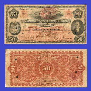 Colombia colombia 50 peso 1881 - Copy - Picture 1 of 1