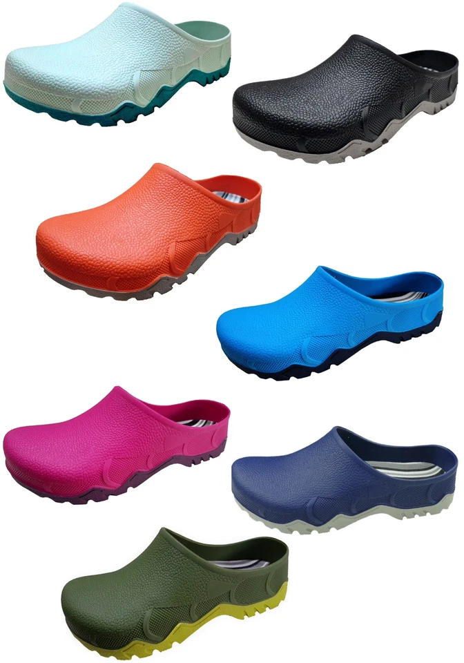 Herren Damen Gartenclogs Clogs Gummiclogs für Garten Haus Hof Stall Gr. 37 - 46 - Bild 1 von 4