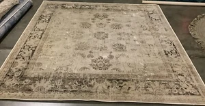 STONE 8'-0" x 8'-0" Stained Rug, Reduced Price 1172669657 VTG117-440-8SQ - Picture 1 of 3