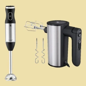 WMF Set - Handmixer Kult X + Stabmixer Kult X schwarz/Cromargan matt (Edelstahl) - Bild 1 von 1