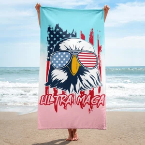Ultra MAGA Cool Eagle Strandtuch - Bild 1 von 2