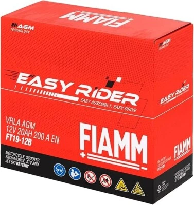 Batteria Avviatori FIAMM MOTO BMW 12v 20Ah 200A ORIGINALE AGM VRLA TECHNOLOGY - Imagen 1 de 3