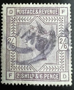 GB QV Stamp 1883 SG178 2s6d lilac. Very good used, CDS, "FD". SG RRP £100 - Picture 1 of 2