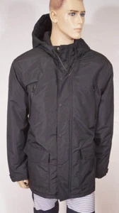 Andrew Marc New York Milton Men Blue Black Hood Parka Jacket Coat $298 - Picture 1 of 4