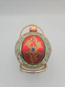 Unique Treasures Collection Limited Series Ornament Red Gold Trim Rhinestones - Picture 1 of 10