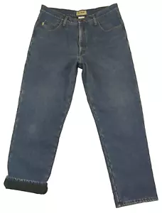 LL Bean Herren Fleece Gefüttert Jeans Blau 35x30 Classic Fit Baumwolle Straight Denim - Bild 1 von 13