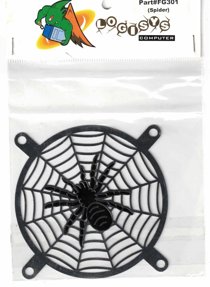 LOGISYS Computer FG301 Spider chrome Laser Cut Fan Grill - Image 1 of 1