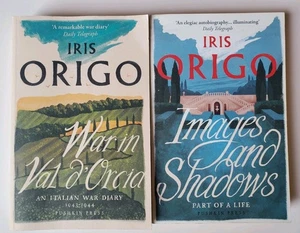 Iris Origo Lot War In Val D'Orcia & Images And Shadows Pushkin Press Paperback  - Picture 1 of 15