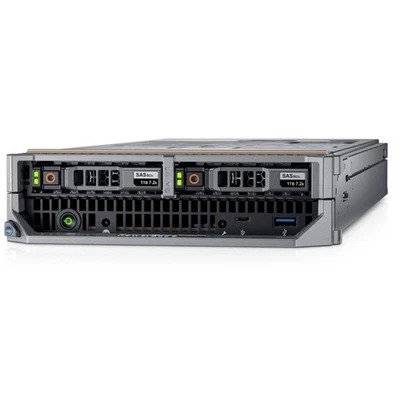 Dell PowerEdge M640 2SFF Blade Server: Xeon Gold 6240, 128GB DDR4, SATA + NVMe - Immagine 1 di 3
