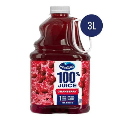 Ocean Spray 100% Juice Cranberry Juice Blend – 101.4 fl oz Bottle,Free Shipping - Image 1 of 3