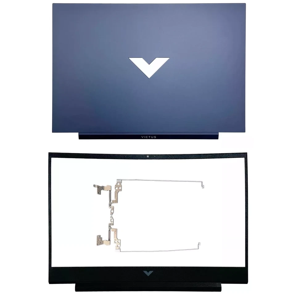 Nueva cubierta trasera HP 7/8 Victus 16-D 16-E TPN-Q264 + bisel + bisagras azul Foto 1 de 4