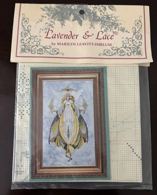 Lavender & Lace Angel Of Healing LL57 CrossStitch Chart Beaded Peace Pattern New - Image 1 of 4