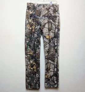 Vintage Wrangler Pro Gear Pants Camouflage 33x34 Camo Real Tree 90s Y2K Jeans - Picture 1 of 8