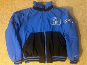 Chaqueta de equipo clásica de los 90 de la NCAA Duke Blue Devils de colección para hombre talla Grande - Imagen 1 de 16
