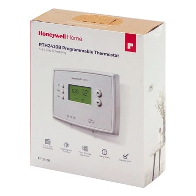 Honeywell Home RTH2410B 5-2 Day Programmable Thermostat White - Image 1 of 4