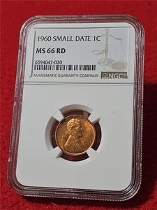 Centavo conmemorativo Lincoln Picker's Delight 1960 fecha pequeña NGC MS 66 RD #T4712 - Imagen 1 de 2