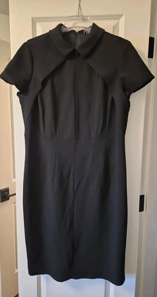 Vestido Per Se preto de malha gola reta tamanho EUA 18 Reino Unido 20 - Imagem 1 de 4