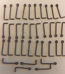 HO Stanchions for Hand Rails, 1/2 inch, Steel, Flat BLACK 35 Piece LOT. US only - Picture 1 of 1