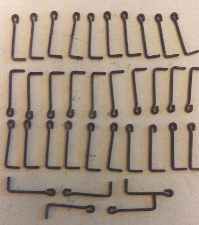 HO Stanchions for Hand Rails, 1/2 inch, Steel, Flat BLACK 35 Piece LOT. US only - Image 1 of 1