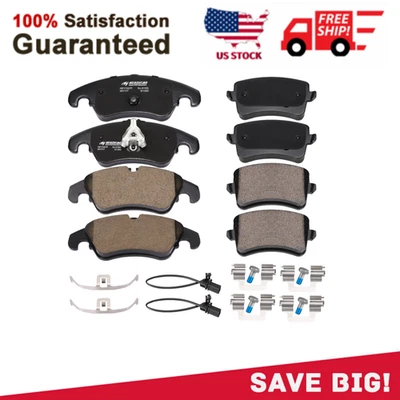 前后刹车片带传感器套件适用于 2009 - 2016 年奥迪 A4 A4 Quattro — 第 1/4 张图片