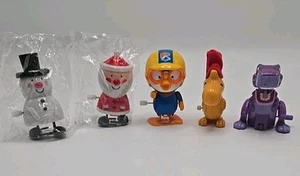 Lote de 5 Juguetes de Cuerda Vintage Madera Stock & Chomper Current Pororo Santa Muñeco de Nieve  - Imagen 1 de 18