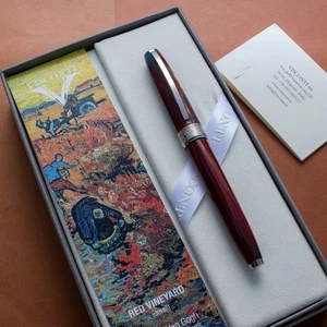 Pluma Estilográfica VISCONTI Van Gogh Viñedo Rojo Acero Inoxidable Plumín - Imagen 1 de 13