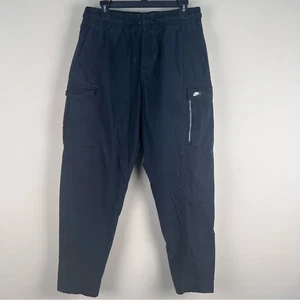 Nike Cargo Sweatpants Mens XL Black Jogger Drawstring Pocketed Drawstring Casual - Picture 1 of 6