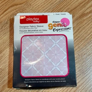 Playtex Diaper Genie Expressions Fabric Sleeve Cover Pink Starburst - Picture 1 of 2
