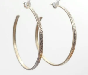 Echte Me&Ro Creolen Sterlingsilber mit Gravur - Bild 1 von 7