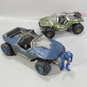 Halo Figur Warzenschwein Fahrzeug Konvolut Jada Toys grün und bemalt blau Joyride - Bild 1 von 24