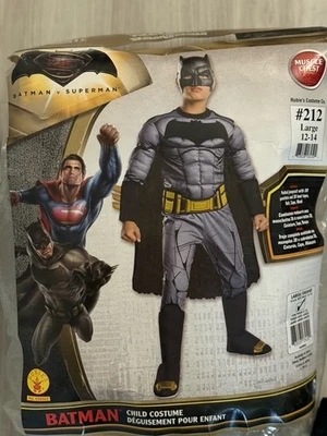 Rubies Deluxe Muscle Chest  Batman Child Costume size Large 12-14 - Image 1 of 4