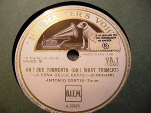 1923 DINH GILLY French Barit Boheme Vecchia Zimarra/ Tabarro Scorri Fiume VA66 - Picture 1 of 2