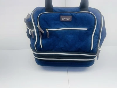 "Bolsa de mano de equipaje expandible Biaggi Zipsak azul con ruedas 18""" Foto 1 de 4