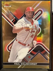 2022 Topps Finest Paul Goldschmidt Gold Refractor /50 Cardinals #91 - Picture 1 of 3