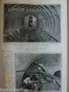 Subterranean London Underground Electric Railway Rare Old Victorian Article 1899 - Bild 1 von 5