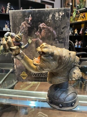 SIDESHOW EXCLUSIVO Star Wars There will be no Bargain Rancor vs Luke ESTATUA 214 Foto 1 de 4