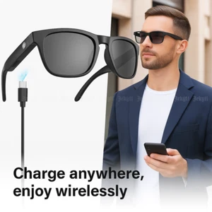 Lentes Bluetooth con Carga Rapida e Microfono per Musica e Manos Libres Smart - Foto 1 di 21