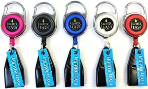 Original Deluxe Retractable Lighter Leash, 5ct, Premium Lighter Clip, Leash2 - Picture 1 of 2