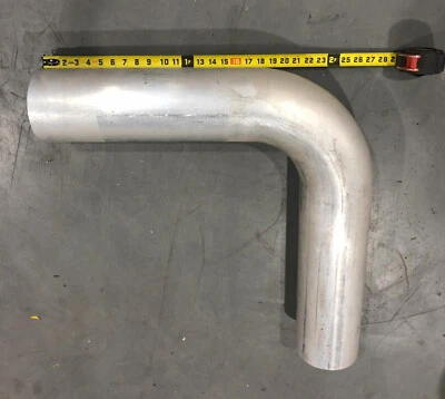 ALUMINUM TUBING, 6 INCH O.D. X 1/8 INCH WALL, BENT AT 90 DEGREES - Image 1 of 3
