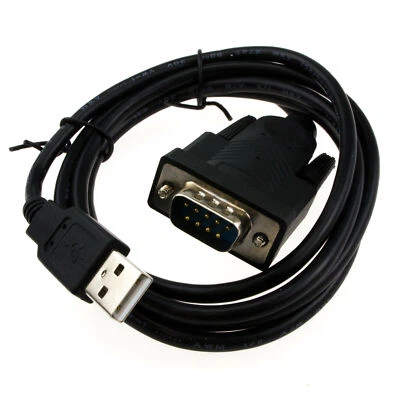 HQ USB 2.0 to Serial 9 pin (RS-232) Adapter Cable FTDI Chipset 1m - Image 1 of 3