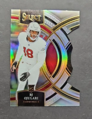 BJ Ojulari Cardinals - 2023 Panini Select - Premier - Die-Cut - Silver Prizm RC - Image 1 of 2