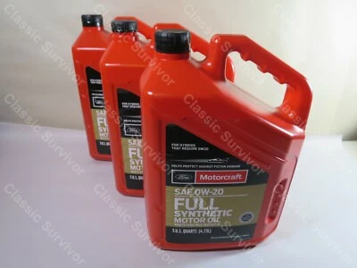 Aceite de motor sintético completo premium Motorcraft XO-0W20-5QSP SAE 0W-20 Foto 1 de 4